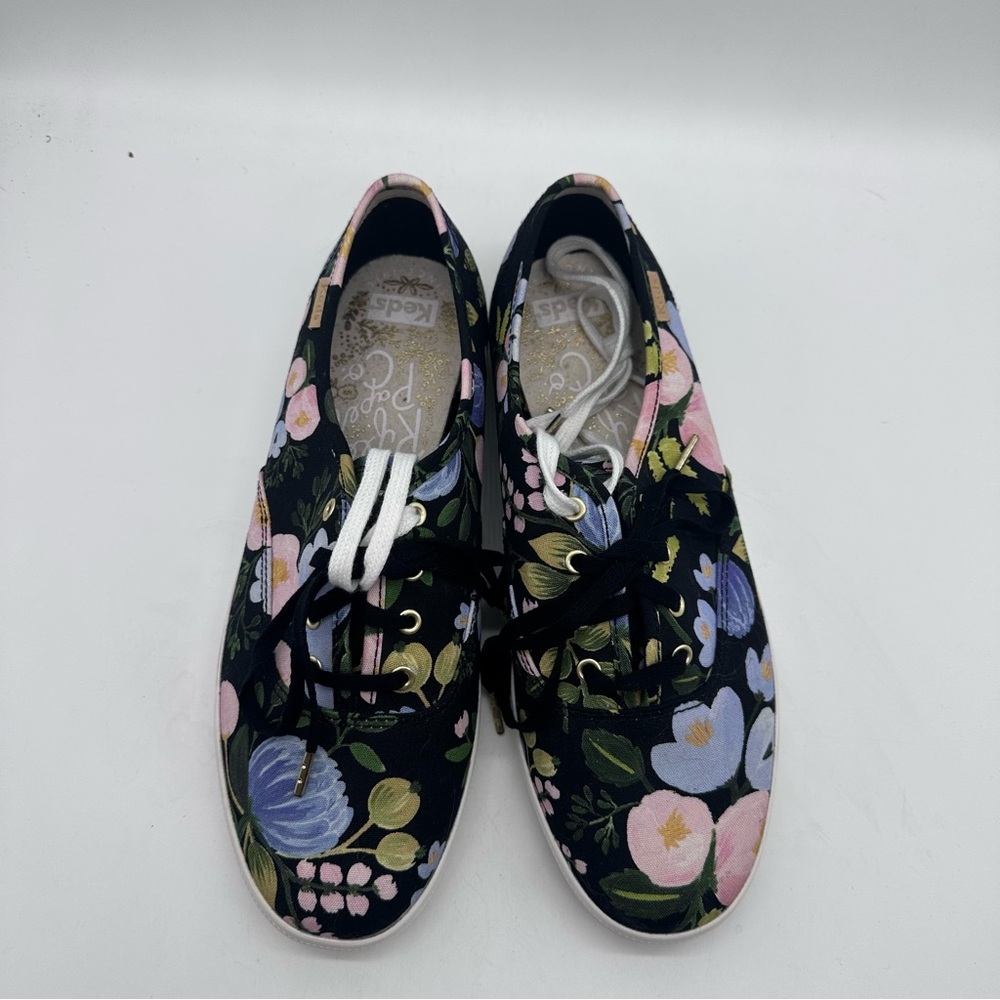 Keds X Rifle Paper Co Floral Canvas Sneakers 7.5 - Picture 3 of 11